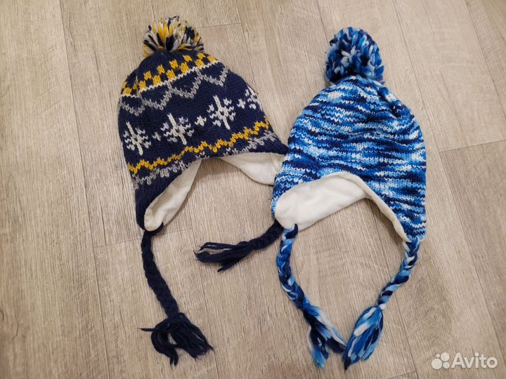 Зимняя шапка для мальчика 44 46
