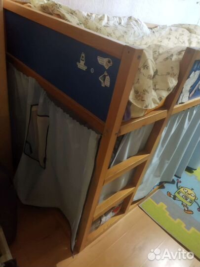 Двухярусная кровать IKEA кюра бу