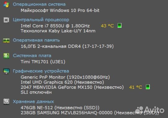 Xiaomi mi notebook pro 15.6 ноутбук