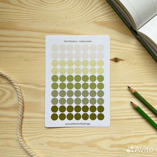 Матовые наклейки для планнера