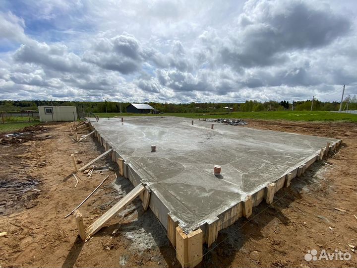 Фундамент плита под ключ