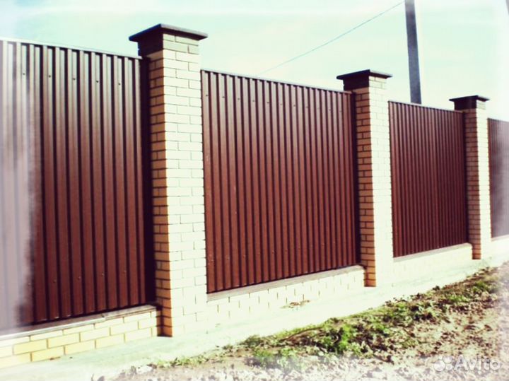 Забор из профнастила