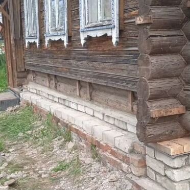 Замена венцов / Подъем домов в Биорках и области