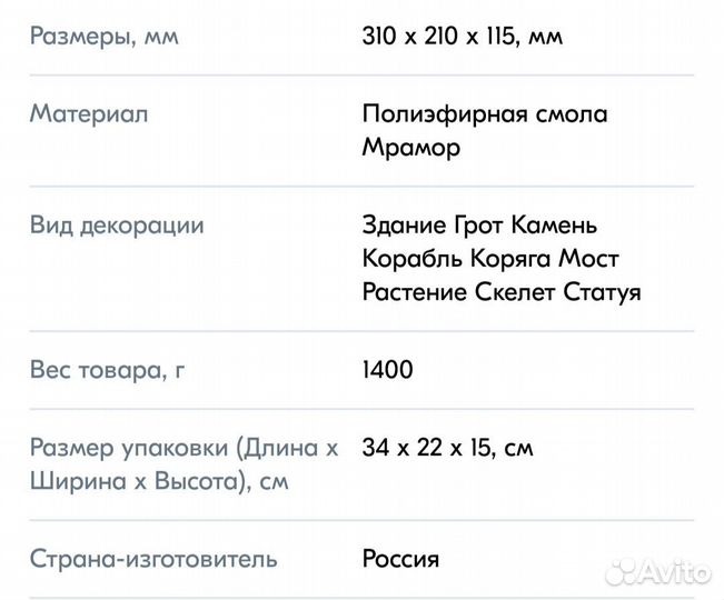 Аквариумный грот