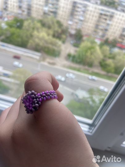 Кольцо из бисера
