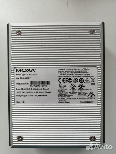 Неуправляемый коммутатор Moxa EDS-G308-T