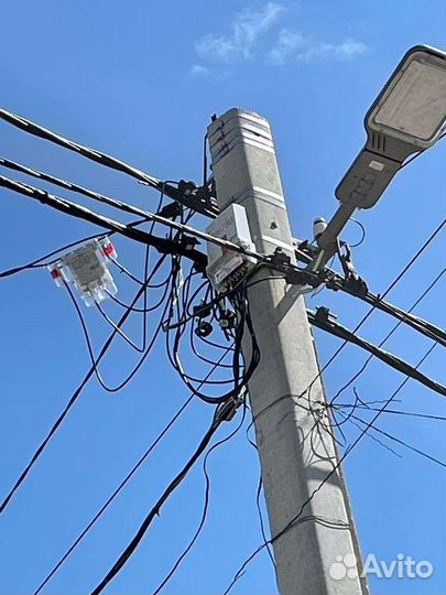 Монтаж провод сип и приборов учета