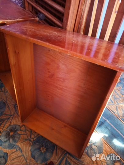 Детская кроватка, 2 ящика, в низу, 2 матраса