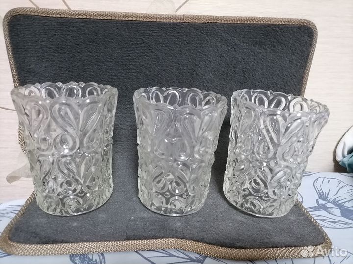 Плафоны для люстры стекло СССР 3 шт