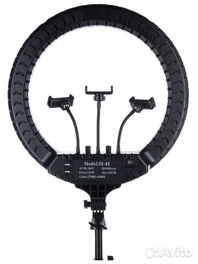 Профессиональная кольцевая лампа для съемки