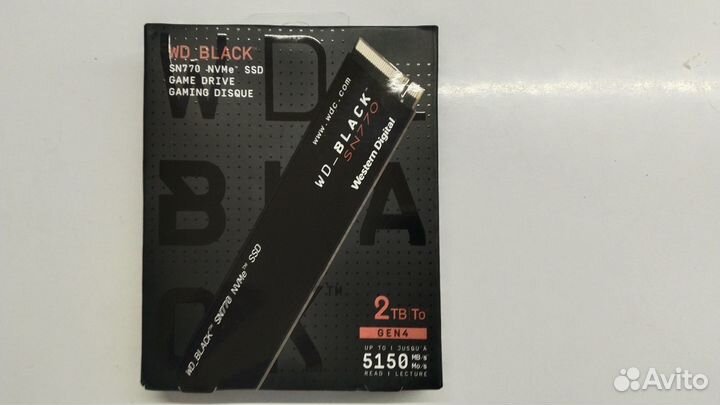 SSD WD Black SN770, 2TB, PCI-e 4.0, nvme m.2