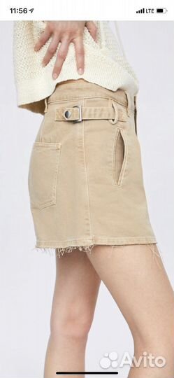 Джинсовые шорты zara 38