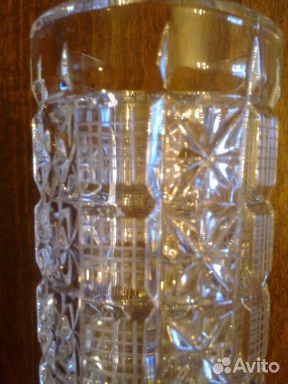 Вазочка-стакан хрусталь ручной работы