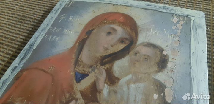 Икона Божьей матери Иверской.19 век.Оригинал