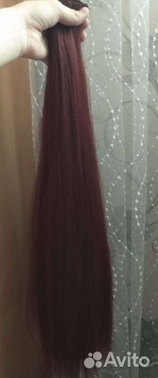 Накладные волосы на заколках