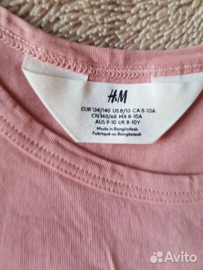 Футболка Zara 134, майка H&M 134/140