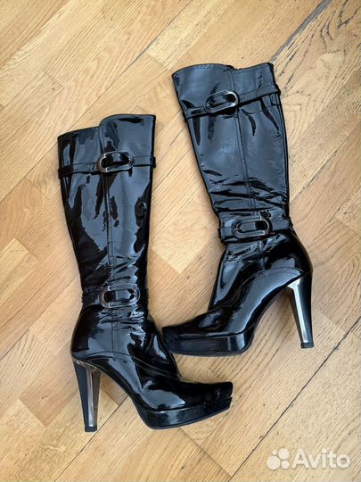 Сапоги лакированные Podium Италия