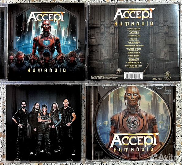 Музыкальные cd диски Accept - Humanoid 2024