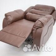 Кресло реклайнер в коричневом цвете