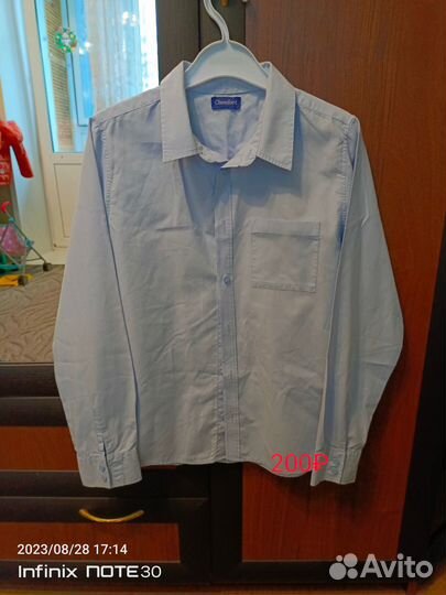 Школьные вещи брюки, рубашки-обманки, рубашки