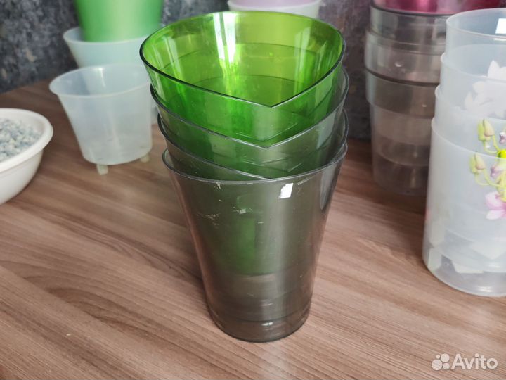 Горшки двойные, кашпо для орхидей