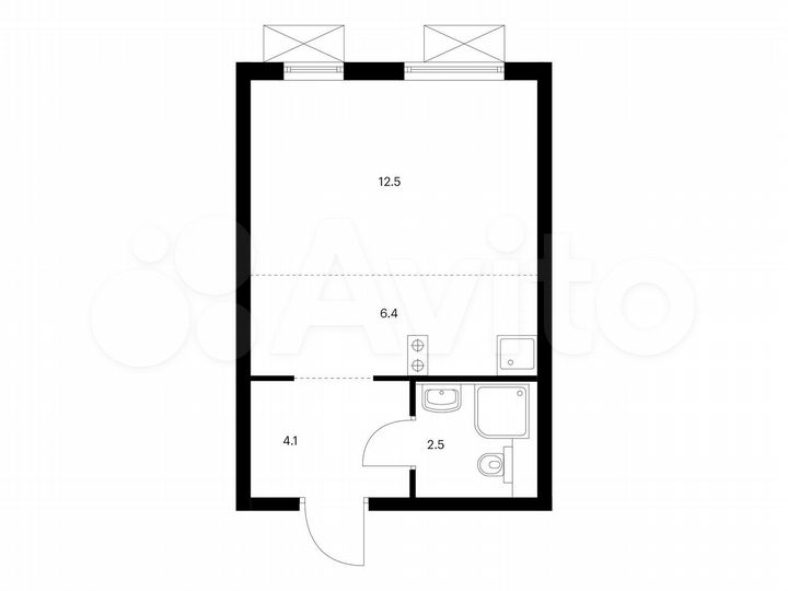Квартира-студия, 25,5 м², 28/33 эт.