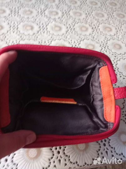 Косметичка натуральная кожа