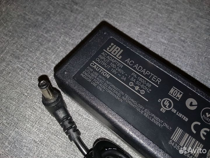 Блок питания для Harman Kardon Aura Studio: 19V 3A