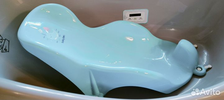 Детская ванночка+горка и матрас для купания