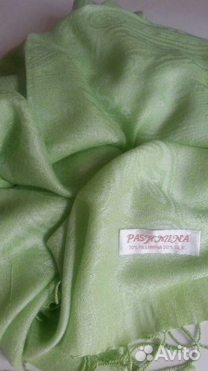 Палантин, шарф, пашмина 70, шелк 30