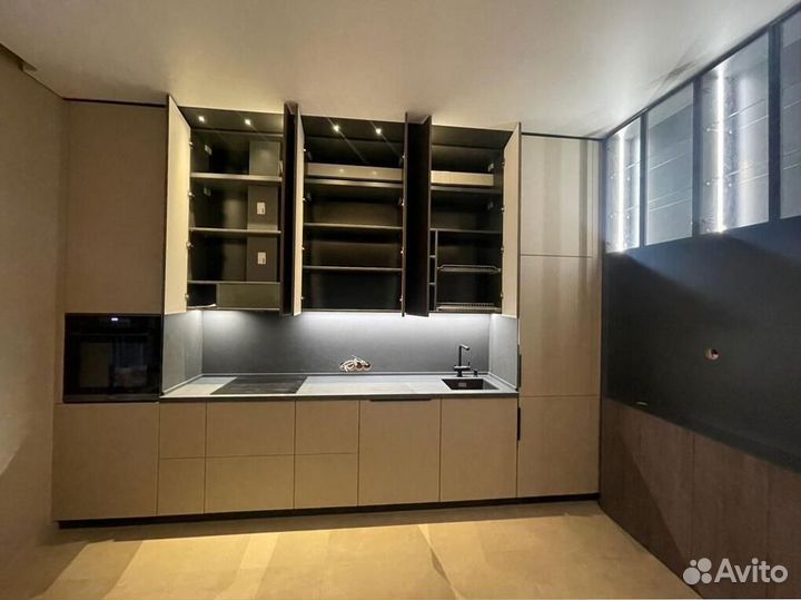 Кухни прямые современный дизайн на заказ