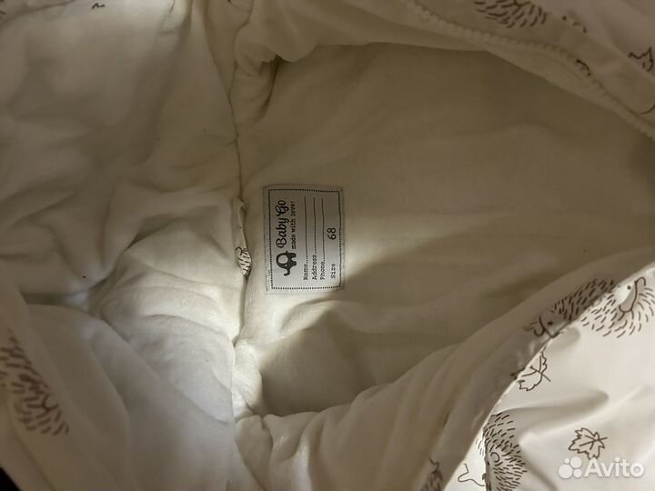 Детский костюм 68-го размера с утеплителем флис