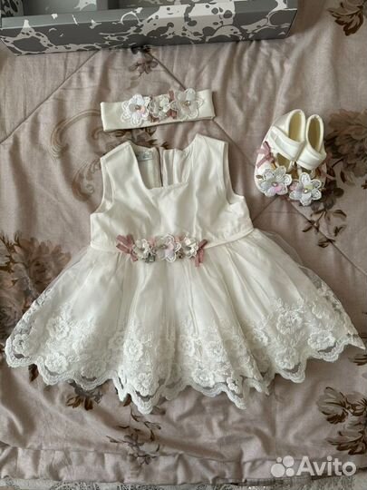 Комплект на выписку для девочки 0-3мес