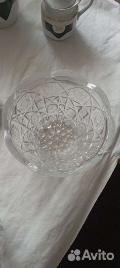 Хрустальная салатница СССР