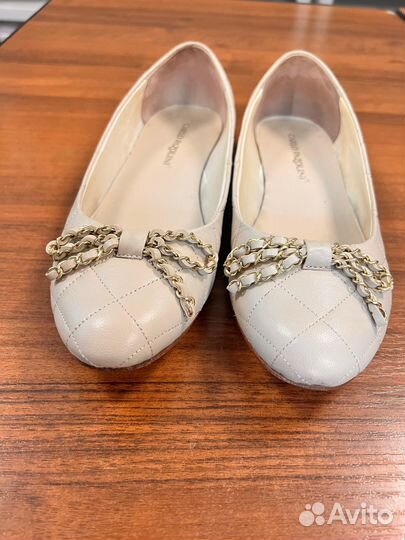 Балетки натуральная кожа 39