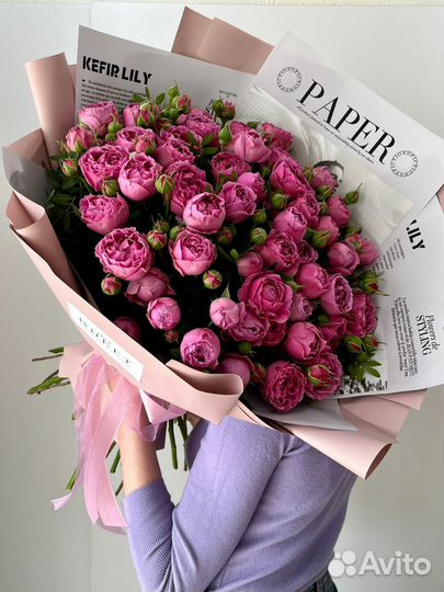 Пионовидная роза Доставка букеты цветы