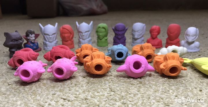 Марвел стиратели, тролли, мячики, фишки