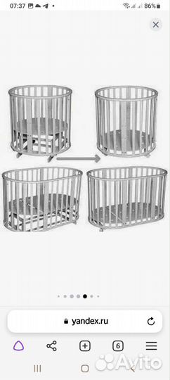 Детская кроватка трансформер 3в1