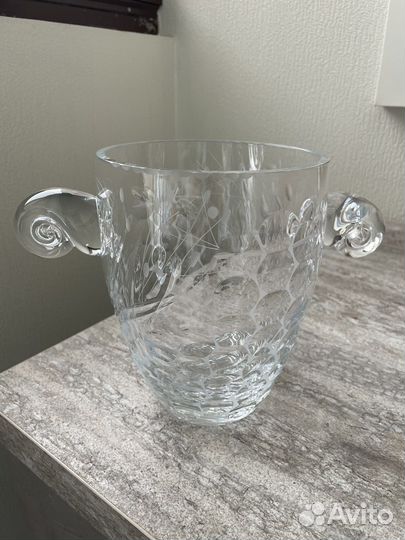 Кувшин и стаканы богемия, хрусталь чешский
