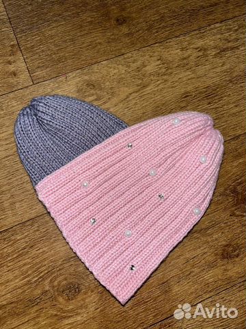 Парные шапки на весну для мальчика и девочки