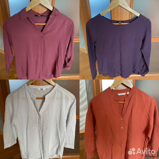 Блузка рубашка uniqlo