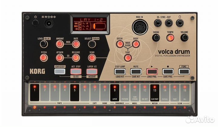 Korg Volca Drum синтезатор драммашина