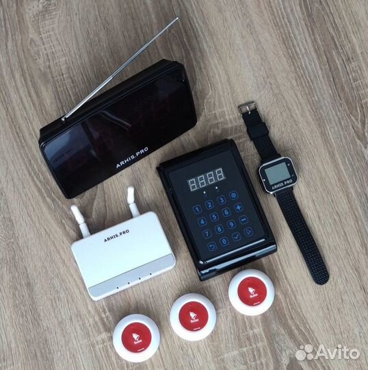 Кнопка Премиум вызов персонала, часы, табло и др