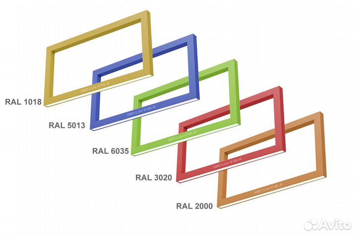Светодиодный светильник Прямоугольник 40W 500х1000