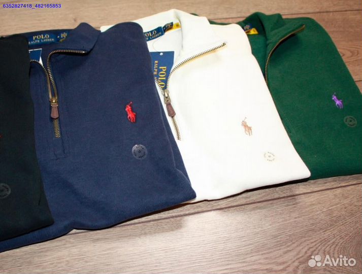 Polo Ralph Lauren джемпер зеленый полузамок (Арт.85523)