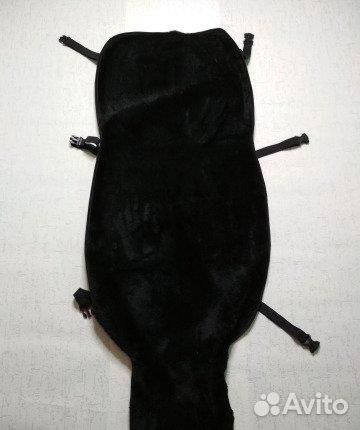 Накидки на сиденье меховые черные