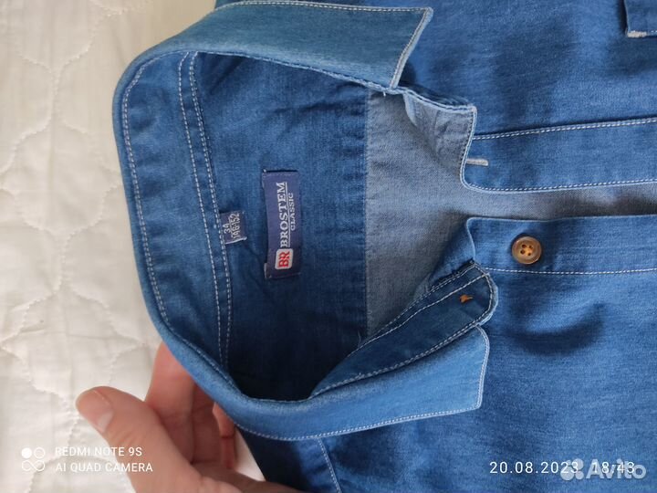 Джинсовая рубашка 146-152