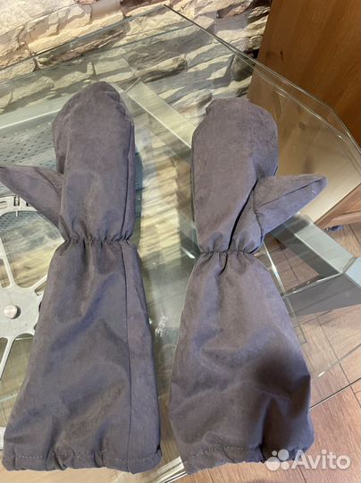 Зимний набор капюшон и варежки