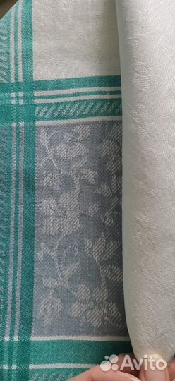 Скатерть жаккардовая, лён, качество СССР