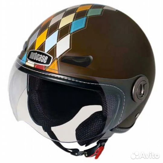 Nutcase Modern Argyle open face helmet Разноцветны